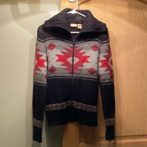 Woman’s southwestern print sweater